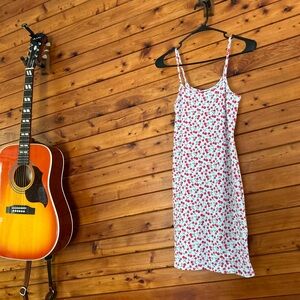 Cherry print mini Spaghetti Strap Dress